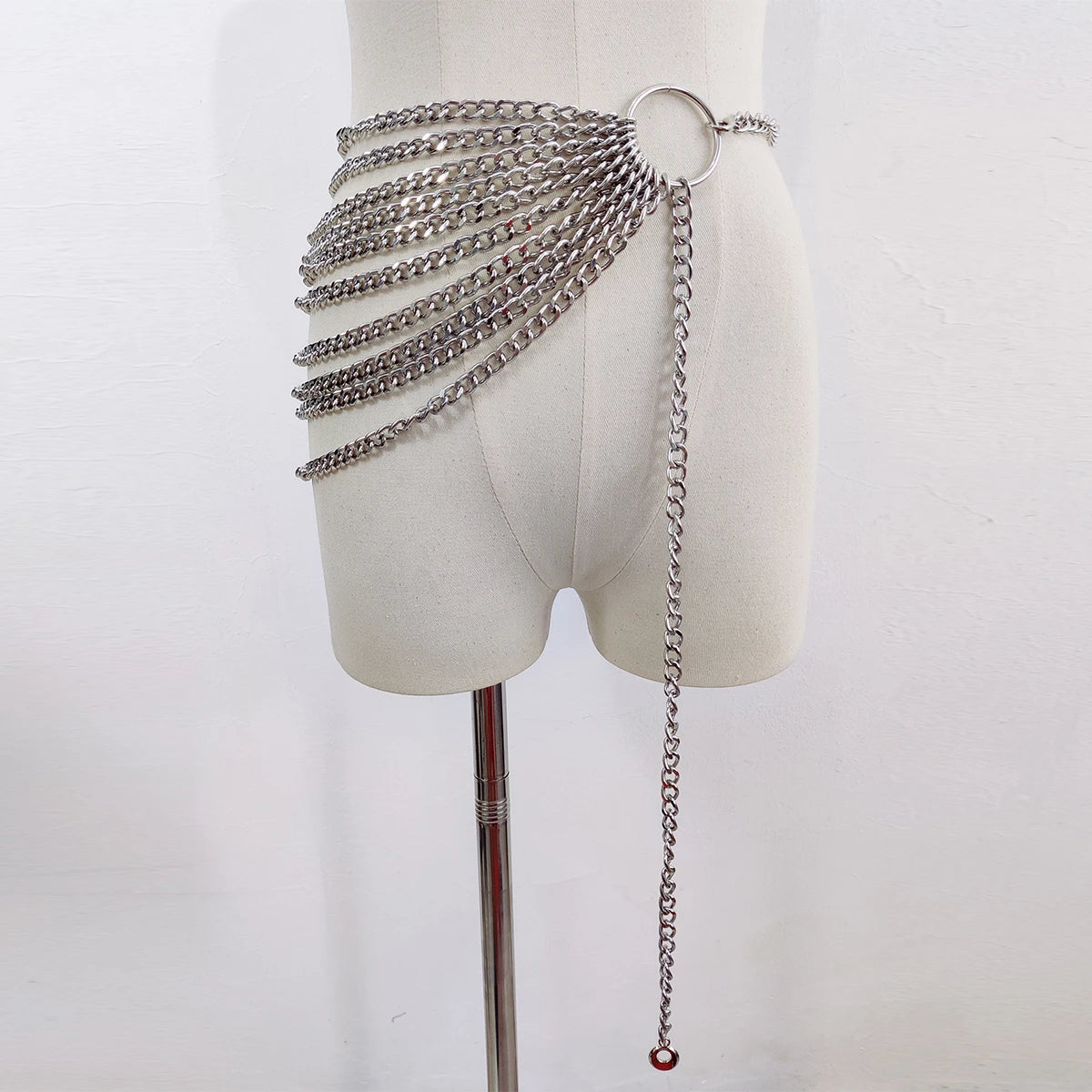 Fashion Gold Chain Belt Female Waist Tassel Punk Metal Belts for Women High Quality Adjustable Goth Waistband Dress Accessory