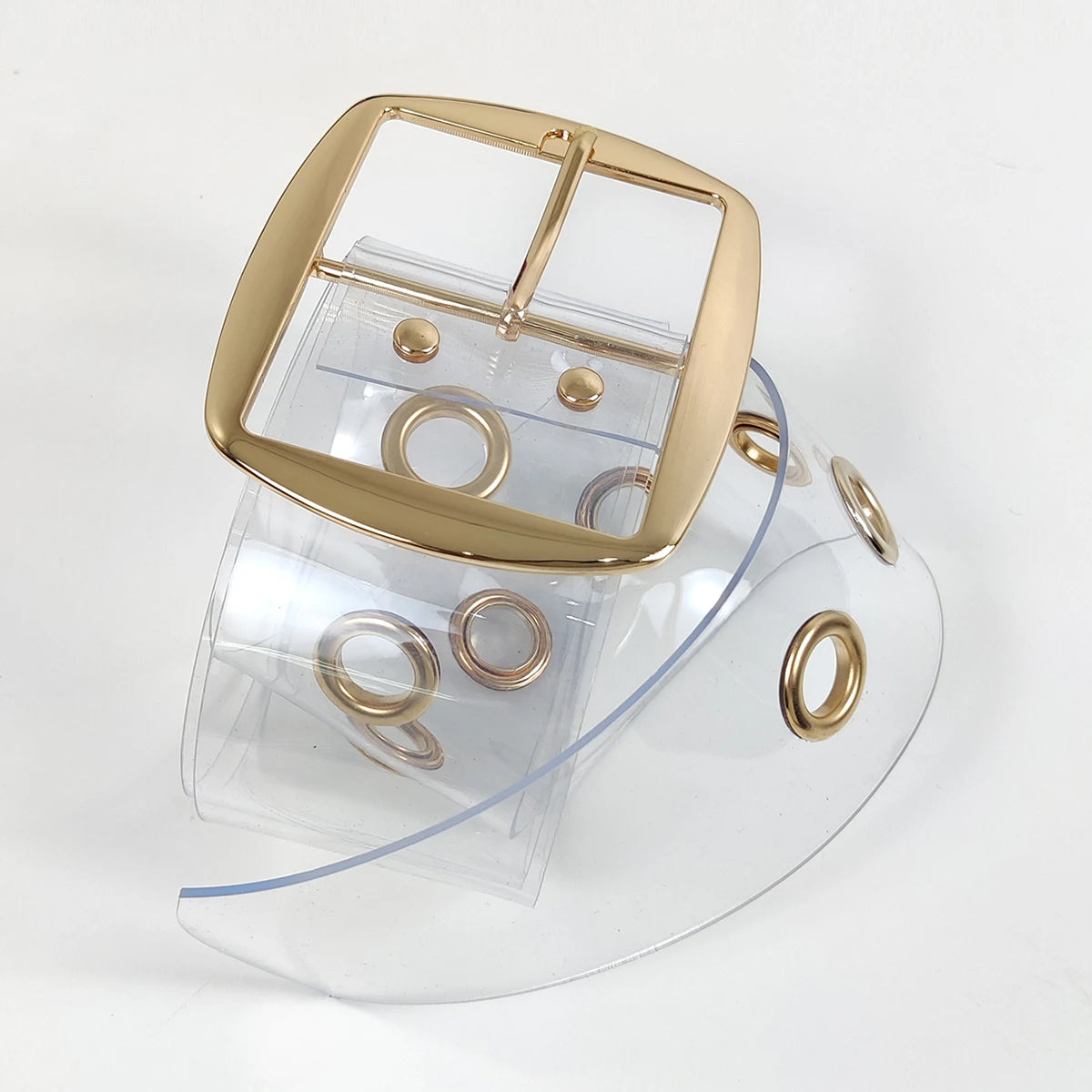 Designer White Clear Belts for Women High Quality PVC Transparent Punk Corset Belt Female Waist Cummerbunds 6Cm Wide Strap