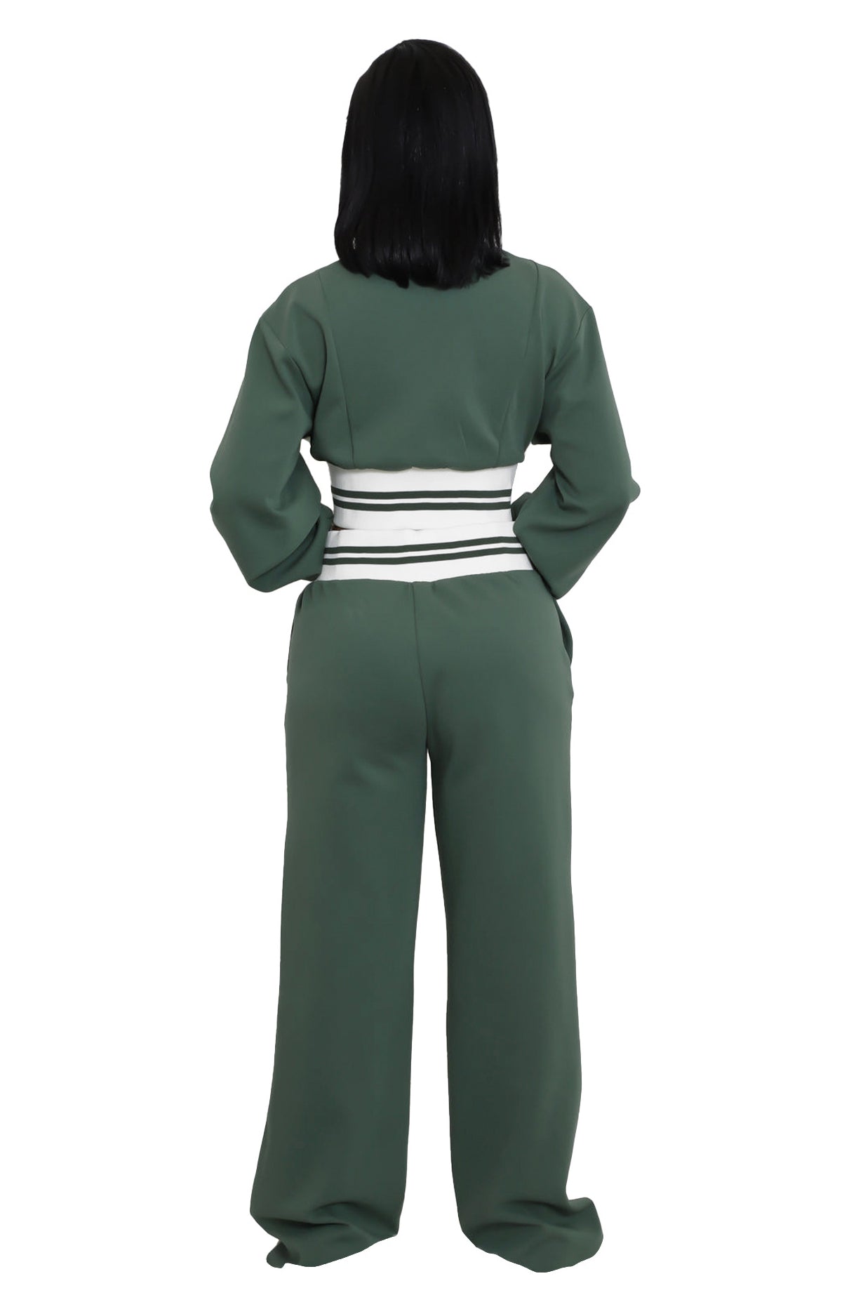 “Velocity Verse” Zip Jacket & Wide-Leg Set