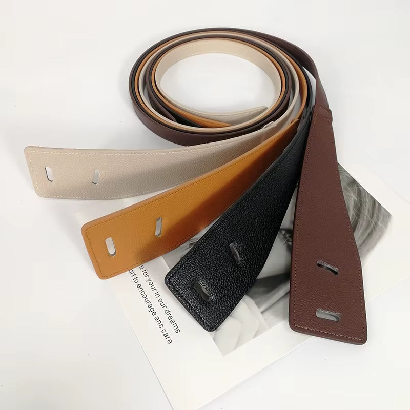 Designer Belts for Women High Quality Knot Soft Pu Leather Long Waistband Female Waist Wide Coat Corset Belt Cummerbunds